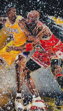 Load and play video in Gallery viewer, Mixed media artwork of Kobe a Bryant and Michael Jordan
